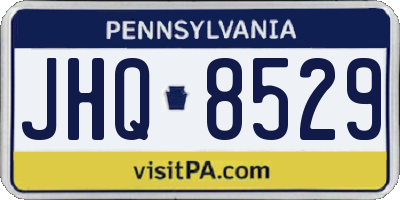 PA license plate JHQ8529