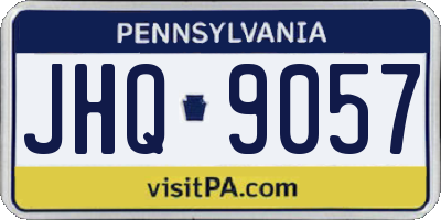PA license plate JHQ9057