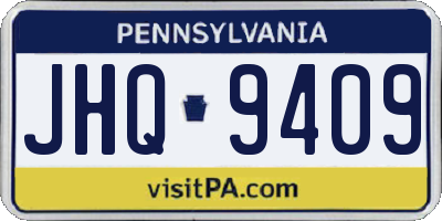 PA license plate JHQ9409