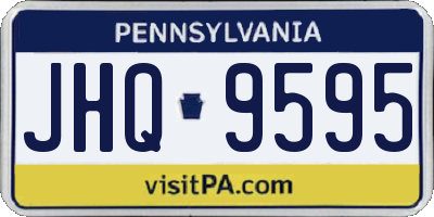 PA license plate JHQ9595
