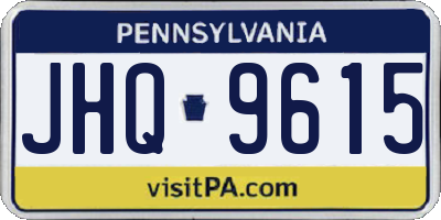 PA license plate JHQ9615
