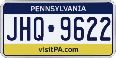 PA license plate JHQ9622