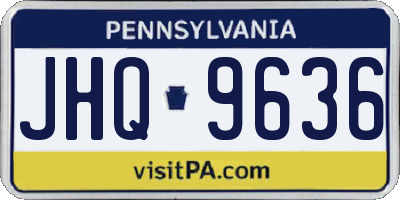 PA license plate JHQ9636