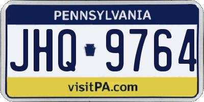 PA license plate JHQ9764