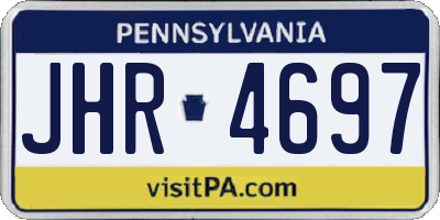 PA license plate JHR4697