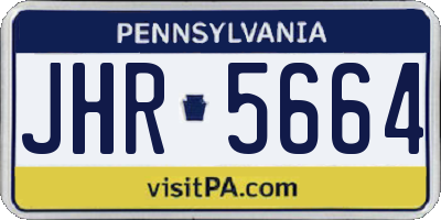 PA license plate JHR5664