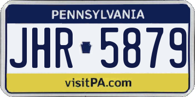 PA license plate JHR5879