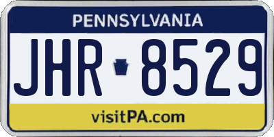 PA license plate JHR8529