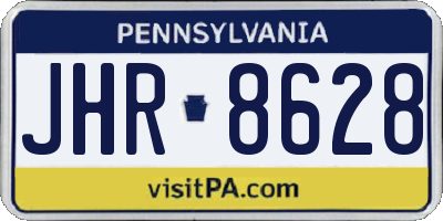 PA license plate JHR8628