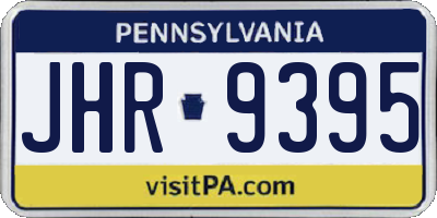 PA license plate JHR9395