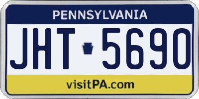 PA license plate JHT5690