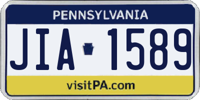 PA license plate JIA1589