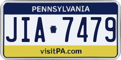 PA license plate JIA7479