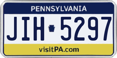 PA license plate JIH5297