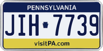PA license plate JIH7739
