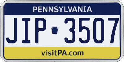 PA license plate JIP3507