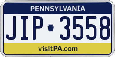 PA license plate JIP3558