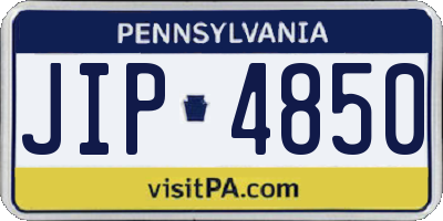 PA license plate JIP4850