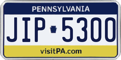 PA license plate JIP5300