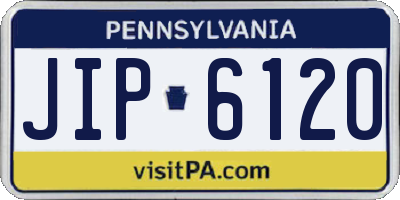 PA license plate JIP6120
