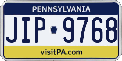 PA license plate JIP9768