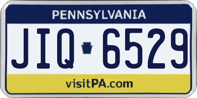 PA license plate JIQ6529