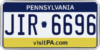 PA license plate JIR6696