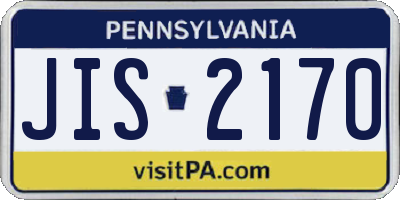 PA license plate JIS2170