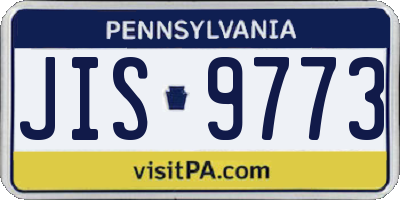 PA license plate JIS9773