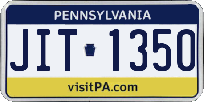 PA license plate JIT1350
