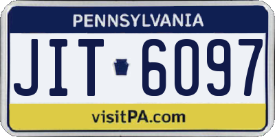 PA license plate JIT6097