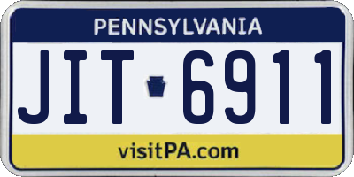 PA license plate JIT6911