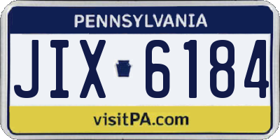 PA license plate JIX6184