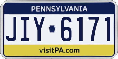 PA license plate JIY6171