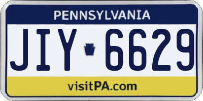 PA license plate JIY6629