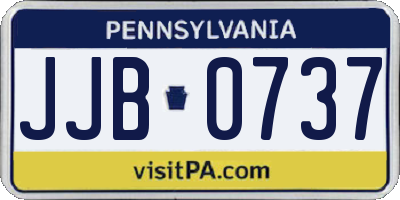 PA license plate JJB0737