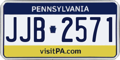 PA license plate JJB2571