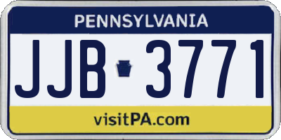 PA license plate JJB3771