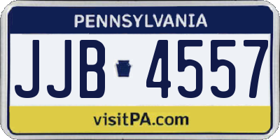 PA license plate JJB4557