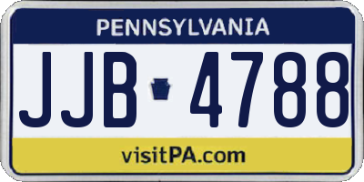 PA license plate JJB4788