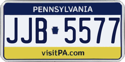 PA license plate JJB5577