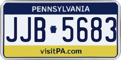 PA license plate JJB5683