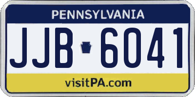 PA license plate JJB6041