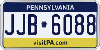 PA license plate JJB6088