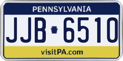 PA license plate JJB6510