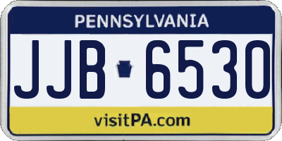PA license plate JJB6530