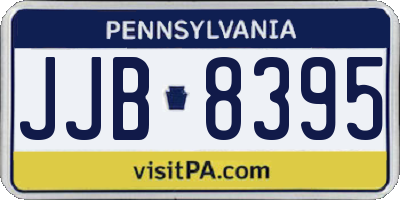 PA license plate JJB8395