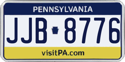 PA license plate JJB8776