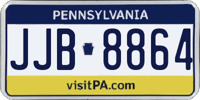 PA license plate JJB8864