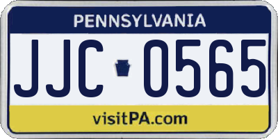 PA license plate JJC0565